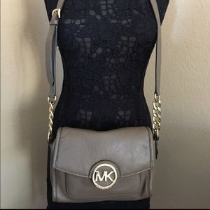 Michael Kors Taupe Crossbody Bag